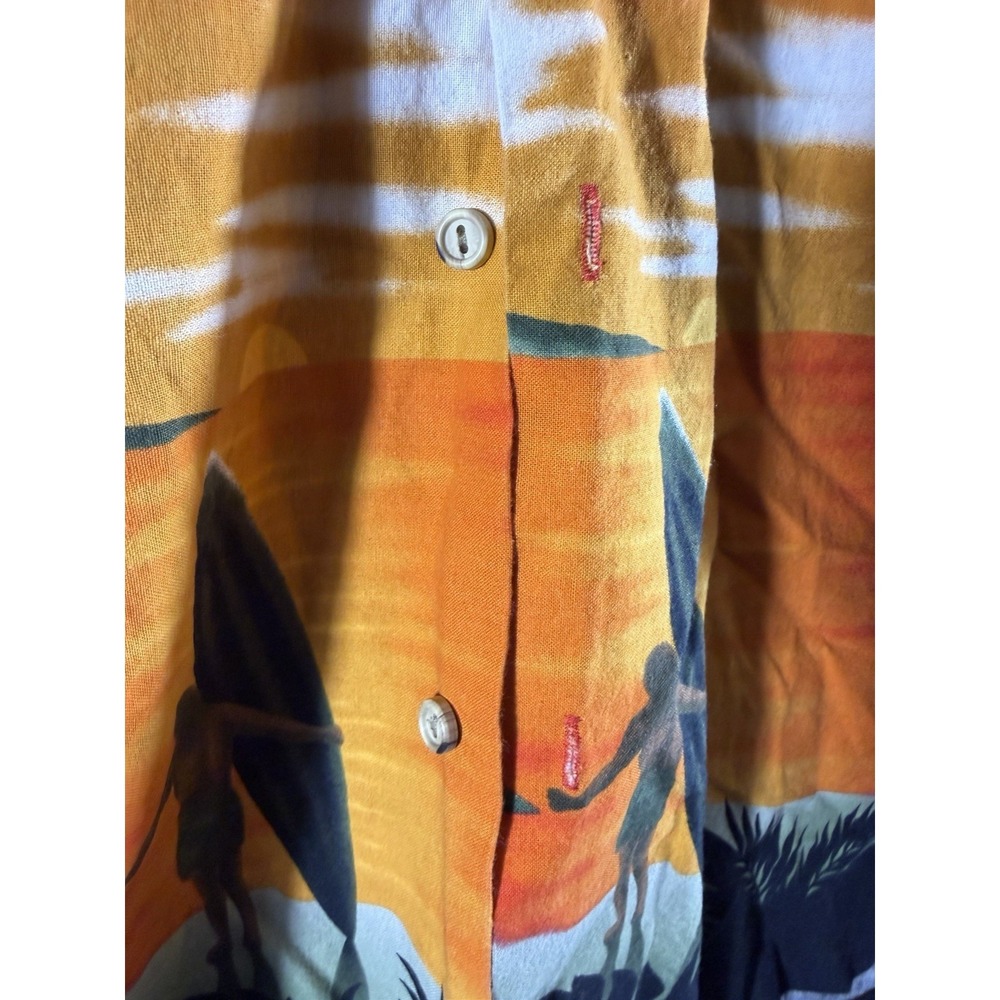 Vintage 70s RJC Floral Print Hawaiian Tropical Aloha Summer Beach Shirt Sz XL - Picture 4 of 6